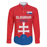 Custom Slovakia Football Family Matching Off The Shoulder Long Sleeve Dress and Hawaiian Shirt Come On Sokoli