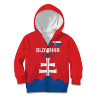 Custom Slovakia Football Kid Hoodie Come On Sokoli
