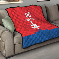 Custom Slovakia Football Quilt Come On Sokoli