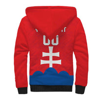 Custom Slovakia Football Sherpa Hoodie Come On Sokoli