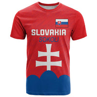 Custom Slovakia Football T Shirt Come On Sokoli