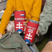 Custom Slovakia Football Tumbler Cup Come On Sokoli