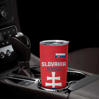 Custom Slovakia Football Tumbler Cup Come On Sokoli