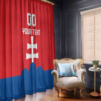 Custom Slovakia Football Window Curtain Come On Sokoli