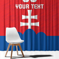 Custom Slovakia Football Window Curtain Come On Sokoli