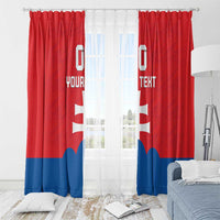 Custom Slovakia Football Window Curtain Come On Sokoli