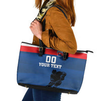 Custom Slovakia Hockey Leather Tote Bag Go Nasi Chlapci