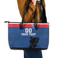 Custom Slovakia Hockey Leather Tote Bag Go Nasi Chlapci