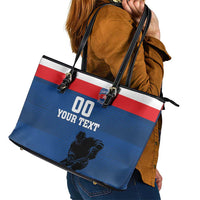 Custom Slovakia Hockey Leather Tote Bag Go Nasi Chlapci