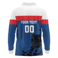 Custom Slovakia Hockey Long Sleeve Polo Shirt Go Nasi Chlapci