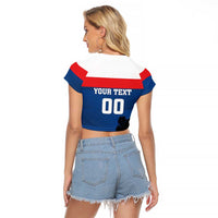 Custom Slovakia Hockey Raglan Cropped T Shirt Go Nasi Chlapci