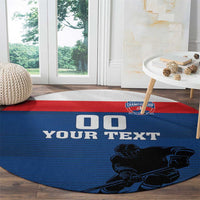 Custom Slovakia Hockey Round Carpet Go Nasi Chlapci