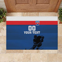 Custom Slovakia Hockey Rubber Doormat Go Nasi Chlapci