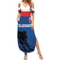 Custom Slovakia Hockey Summer Maxi Dress Go Nasi Chlapci