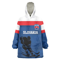 Custom Slovakia Hockey Wearable Blanket Hoodie Go Nasi Chlapci