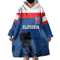 Custom Slovakia Hockey Wearable Blanket Hoodie Go Nasi Chlapci