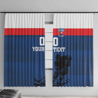 Custom Slovakia Hockey Window Curtain Go Nasi Chlapci