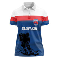 Custom Slovakia Hockey Women Polo Shirt Go Nasi Chlapci