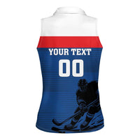 Custom Slovakia Hockey Women Sleeveless Polo Shirt Go Nasi Chlapci
