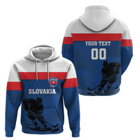 Custom Slovakia Hockey Zip Hoodie Go Nasi Chlapci