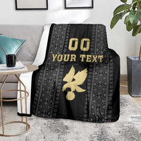 Custom Mexico Football Blanket El Tri Aztec Pattern Back Version