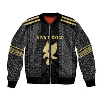 Custom Mexico Football Bomber Jacket El Tri Aztec Pattern Back Version