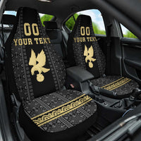 Custom Mexico Football Car Seat Cover El Tri Aztec Pattern Back Version
