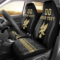 Custom Mexico Football Car Seat Cover El Tri Aztec Pattern Back Version