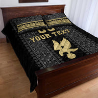 Custom Mexico Football Quilt Bed Set El Tri Aztec Pattern Back Version