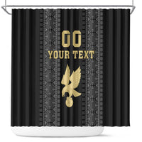 Custom Mexico Football Shower Curtain El Tri Aztec Pattern Back Version
