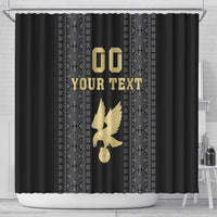 Custom Mexico Football Shower Curtain El Tri Aztec Pattern Back Version