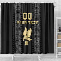 Custom Mexico Football Shower Curtain El Tri Aztec Pattern Back Version