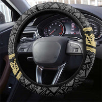 Mexico Football Steering Wheel Cover El Tri Aztec Pattern Back Version