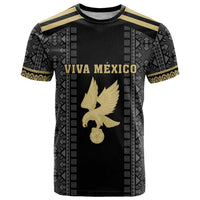 Custom Mexico Football T Shirt El Tri Aztec Pattern Back Version