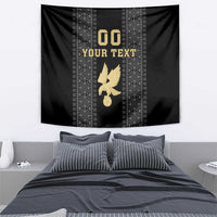 Custom Mexico Football Tapestry El Tri Aztec Pattern Back Version