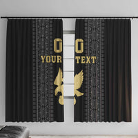 Custom Mexico Football Window Curtain El Tri Aztec Pattern Back Version
