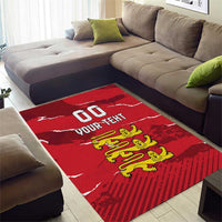 Custom Bailiwick of Jersey Area Rug Sporty Style
