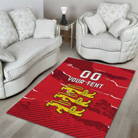 Custom Bailiwick of Jersey Area Rug Sporty Style