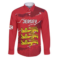 Custom Bailiwick of Jersey Family Matching Long Sleeve Bodycon Dress and Hawaiian Shirt Sporty Style