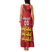 Custom Bailiwick of Jersey Family Matching Tank Maxi Dress and Hawaiian Shirt Sporty Style
