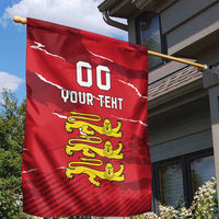 Custom Bailiwick of Jersey Garden Flag Sporty Style