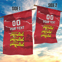 Custom Bailiwick of Jersey Garden Flag Sporty Style