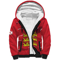 Custom Bailiwick of Jersey Sherpa Hoodie Sporty Style