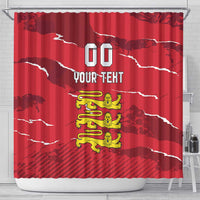 Custom Bailiwick of Jersey Shower Curtain Sporty Style