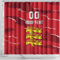 Custom Bailiwick of Jersey Shower Curtain Sporty Style