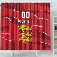 Custom Bailiwick of Jersey Shower Curtain Sporty Style