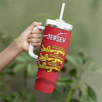 Custom Bailiwick of Jersey Tumbler With Handle Sporty Style
