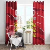 Custom Bailiwick of Jersey Window Curtain Sporty Style