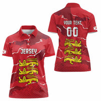 Custom Bailiwick of Jersey Women Polo Shirt Sporty Style