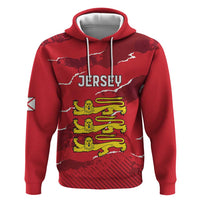 Custom Bailiwick of Jersey Zip Hoodie Sporty Style
